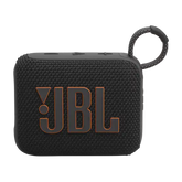 Front view of Eco-Friendly BT Speaker GO4 in black, showcasing textured finish and JBL branding, perfect for employee or client gifting.